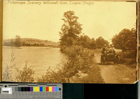 Picturesque Scenery Williamett [sic] River, Eugene, Oregon, c. 1920s [b001] [001] [005] show page link