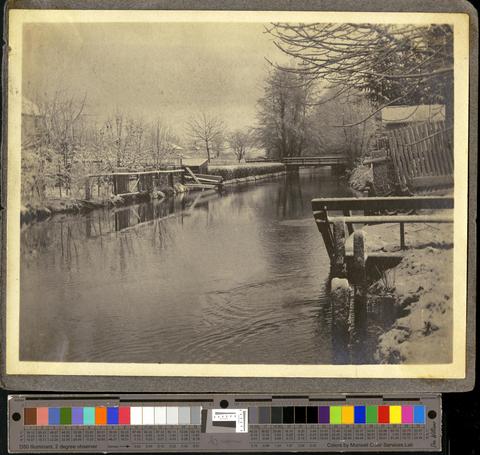 Winter scene on the mill race, c. 1901 [b001] [019] [021] show page link