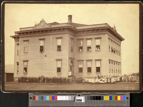 Central School, 11th & Olive, Eugene., c. 1881 [b001] [163] show page link