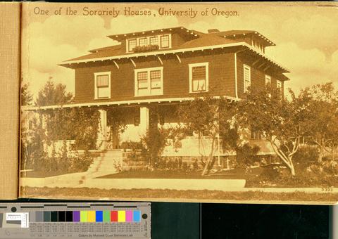 One of the Sorority Houses, University of Oregon, c. 1920s [b001] [001] [003] show page link