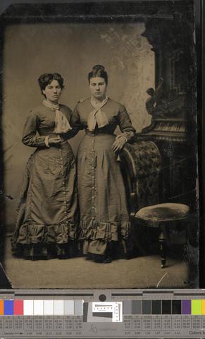 Tintype of two women., 1860s-1890s [b001] [140] show page link