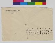 Envelope from the Oriental Hotel, The Bund, Kobe, Japan with handwritten figures show page link