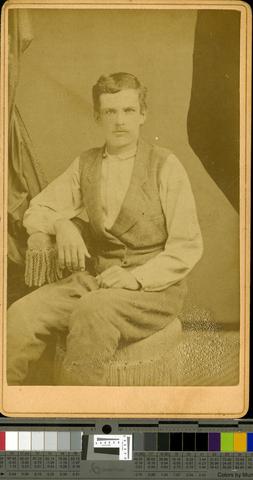 Studio portrait of young man. [b001] [131] show page link