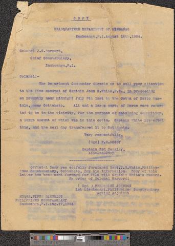 300-09.1: Philippine Constabulary, October 6, 1903-June 5, 1933  [b019] [f002] [057_058] show page link