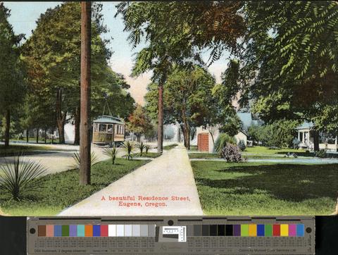No. 37. A beautiful Residence Street, Eugene, Oregon., c. 1910 [b001] [037] show page link
