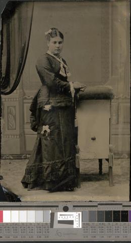 Tintype of young woman., 1860s-1890s [b001] [141] show page link