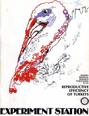 Cover of a publication on the reproductive efficiency of turkeys published by the Colorado State Experiment Station, January 1981